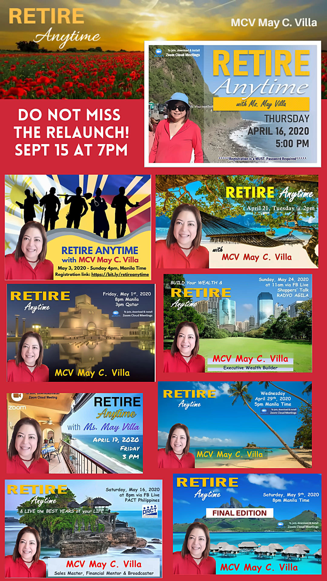 MCV speaking event poster